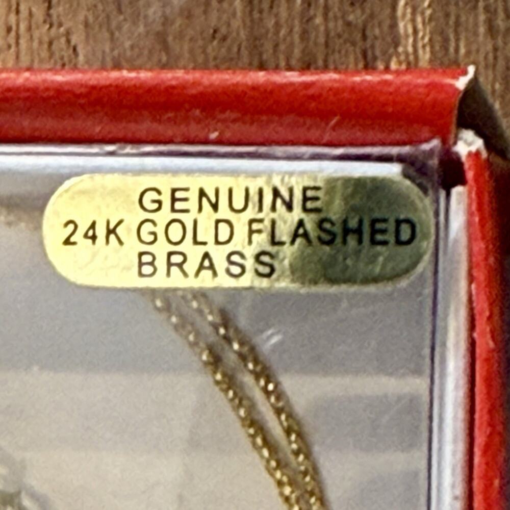 Boston Massachusetts 24K Gold Flashed Brass Christmas Ornament Old North Church - Picture 3 of 9